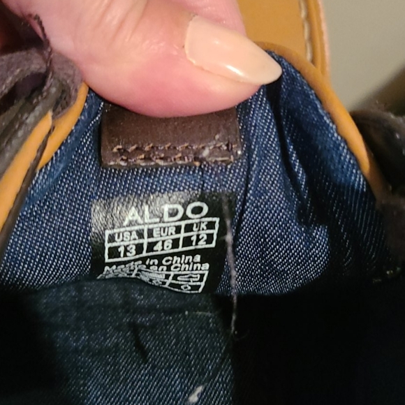 Men's Aldo Brown Top Siders 13 - Picture 9 of 10